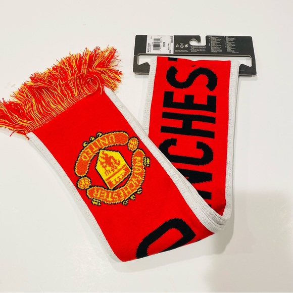 Adidas Manchester United Scarf MUFC Soccer Football England Premier League OS - Picture 13 of 16